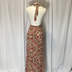599. O’Neil Boho Floral Halter Dress EUC Size Large